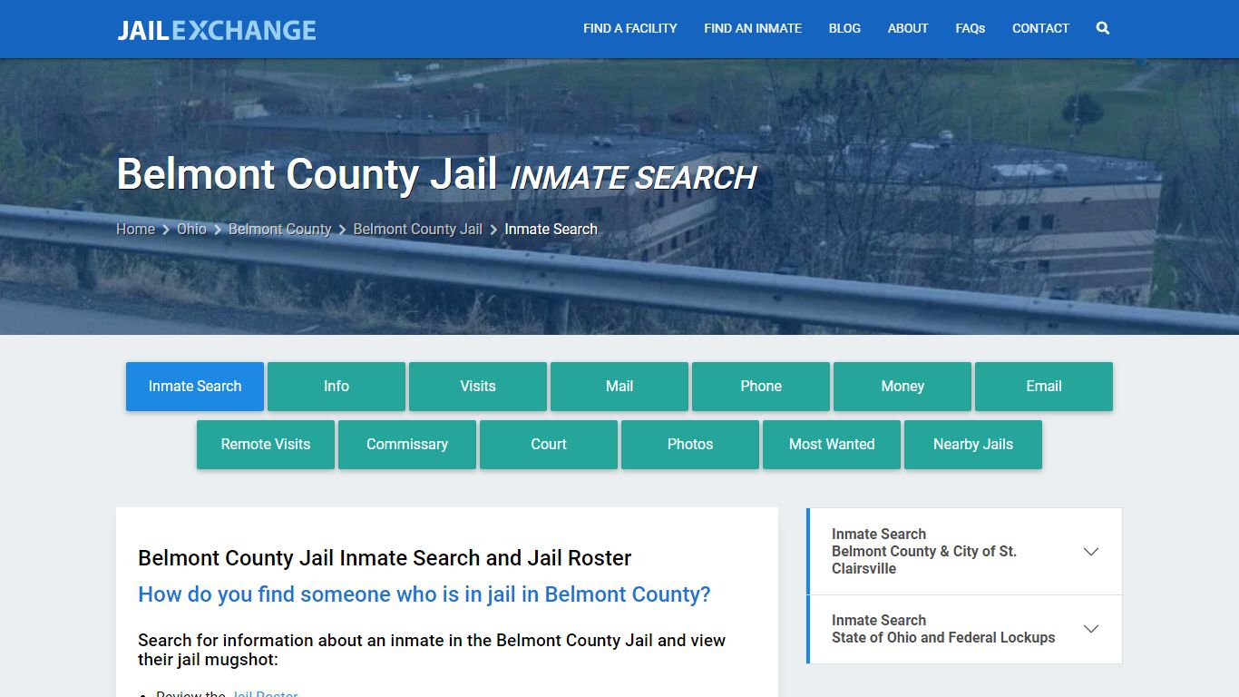 Inmate Search: Roster & Mugshots - Belmont County Jail, OH